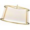 Z-Lite Lenyx Pendant Chandelier, 6-Light, 26 In.W x 26 In.L x 23.5 In.H, Rubbed Brass/White 1935-26RB - alternate 3